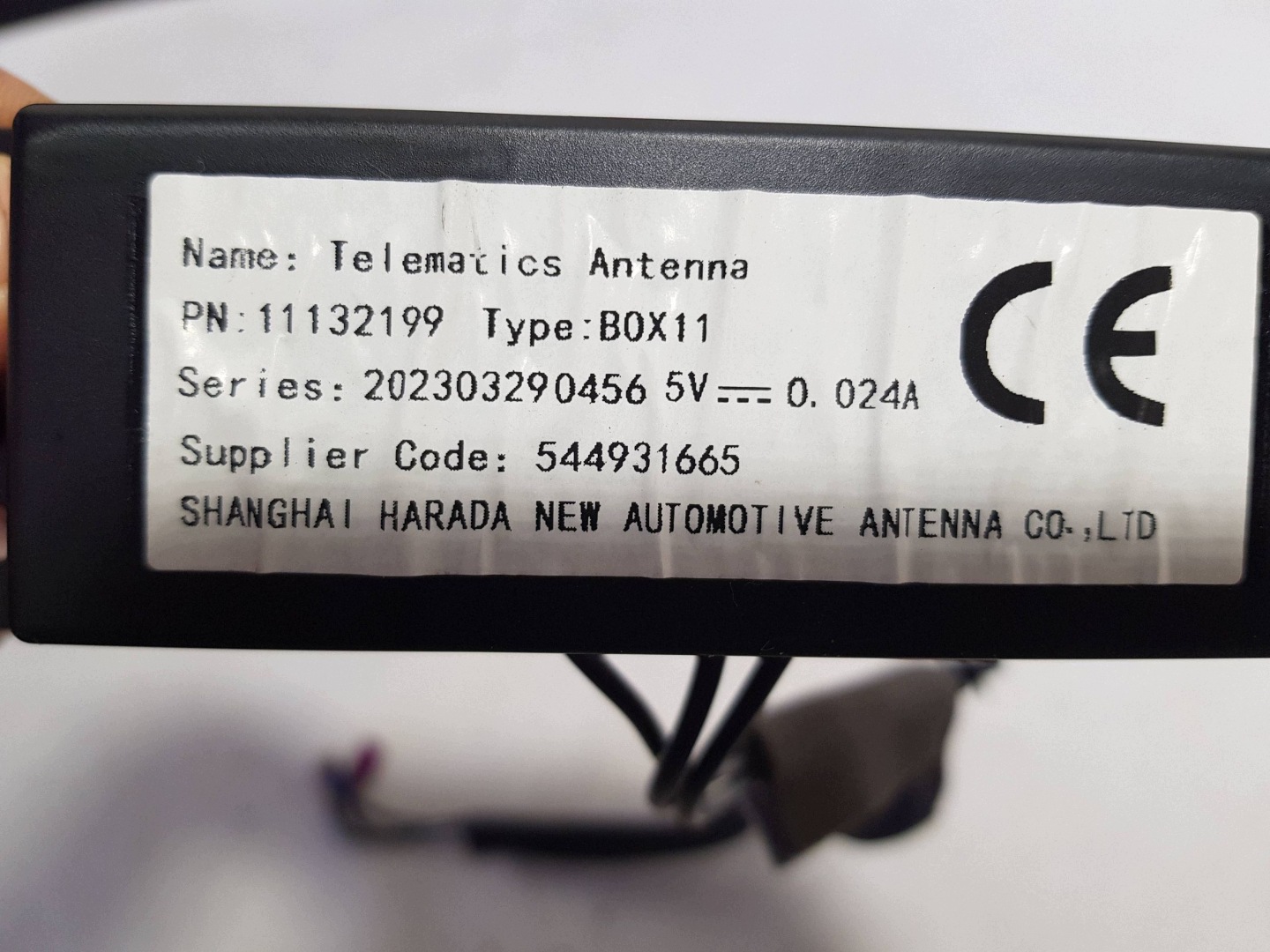 Antenne Interne MG MG4 ev 11132199