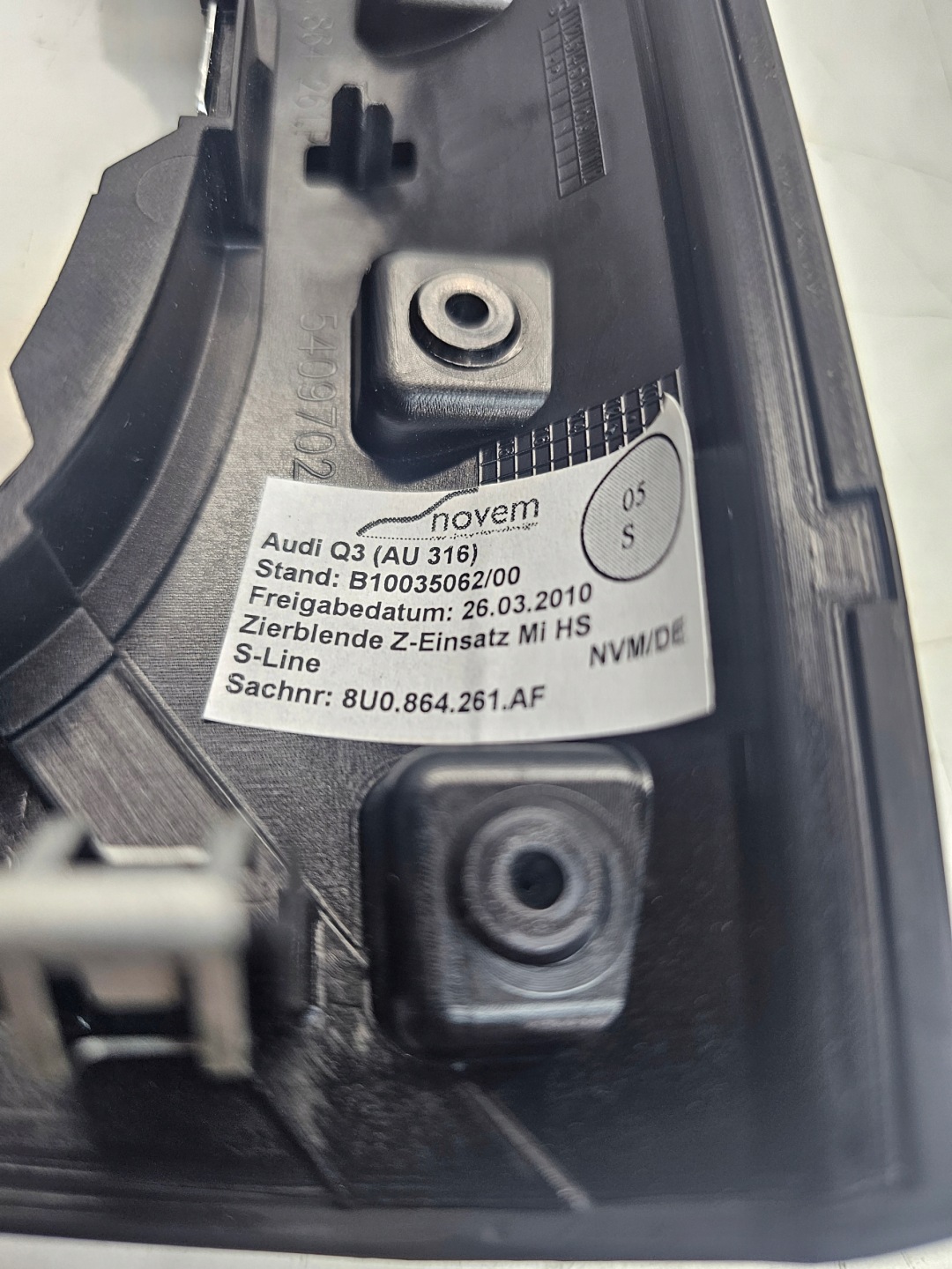 frame changes of the gear AUDI Q3 8U 8U0864261AF