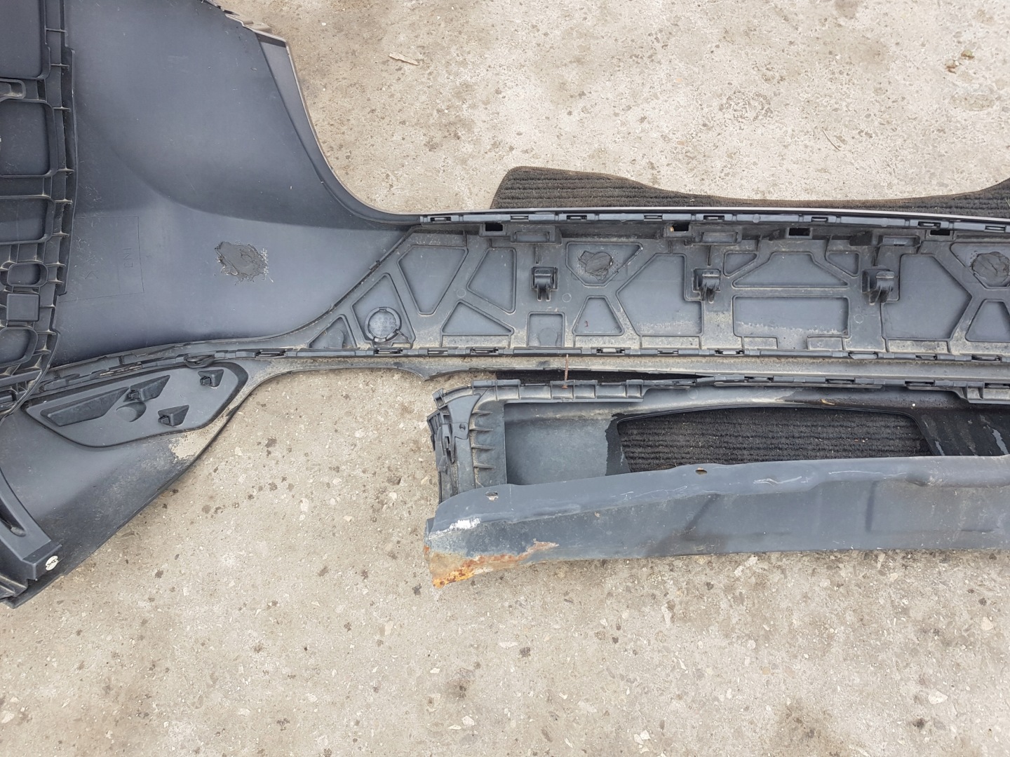 bumper rear part rear PORSCHE CAYENNE S 7P 7P5