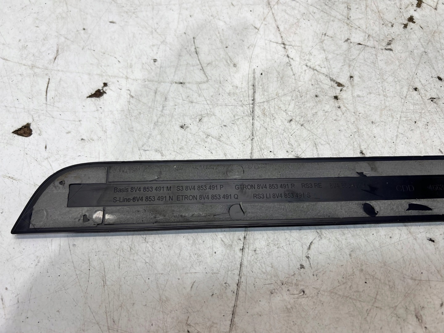 moulding threshold left or right AUDI A3 8V4 8V4853491M