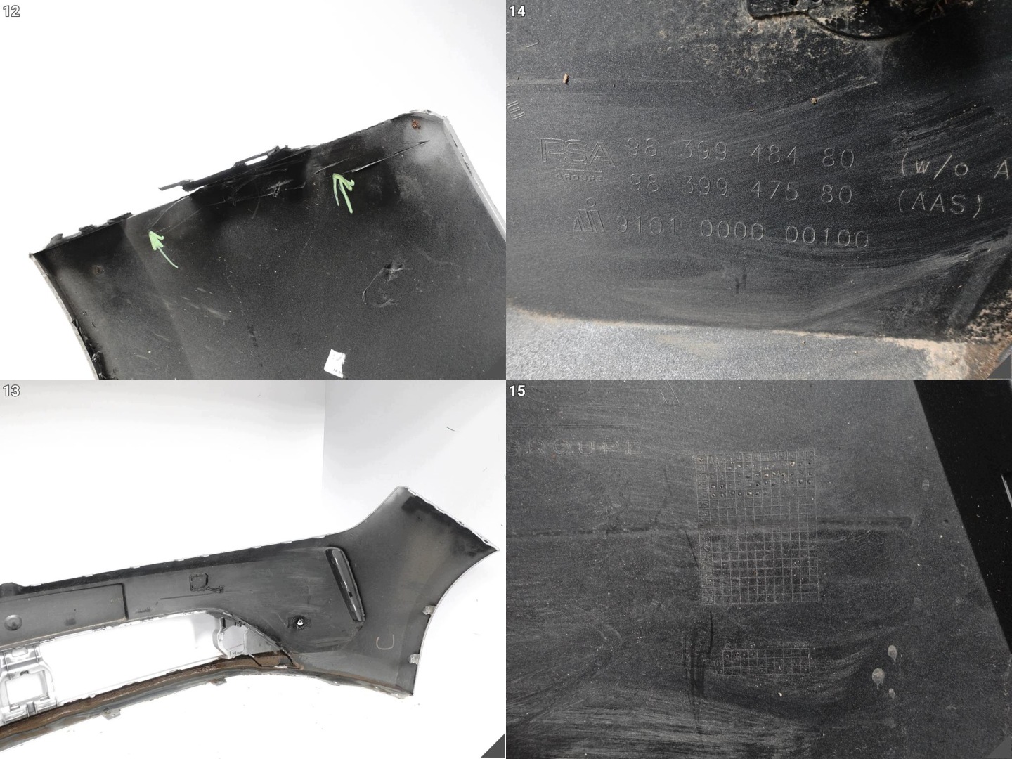 OPEL ASTRA L VI 22-25 bumper BUMPER front (4xPDC) damaged 9839948480