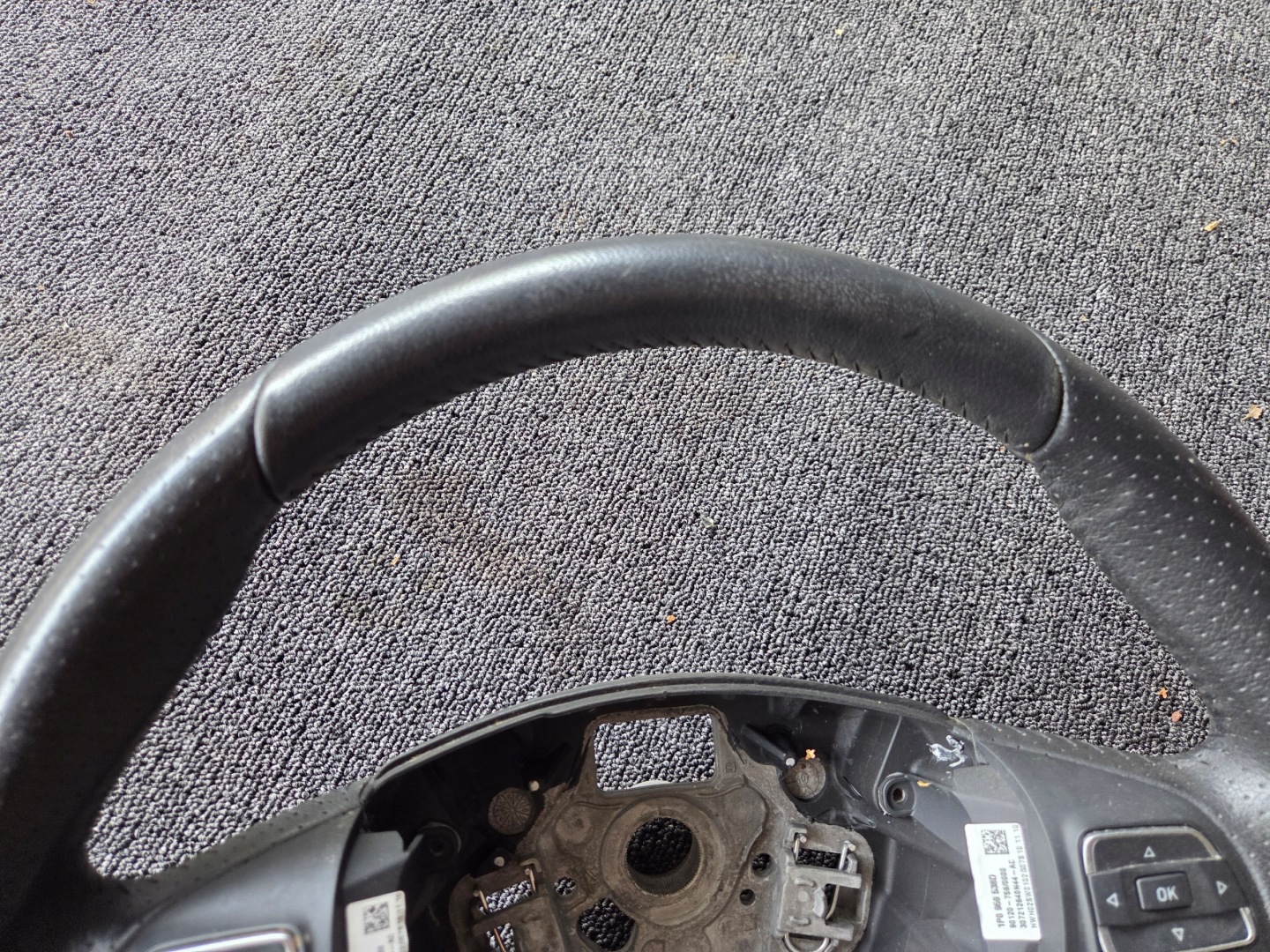 steering wheel, leather MULTIFUNKCJA SEAT ALHAMBRA LEON II 7N5419091C