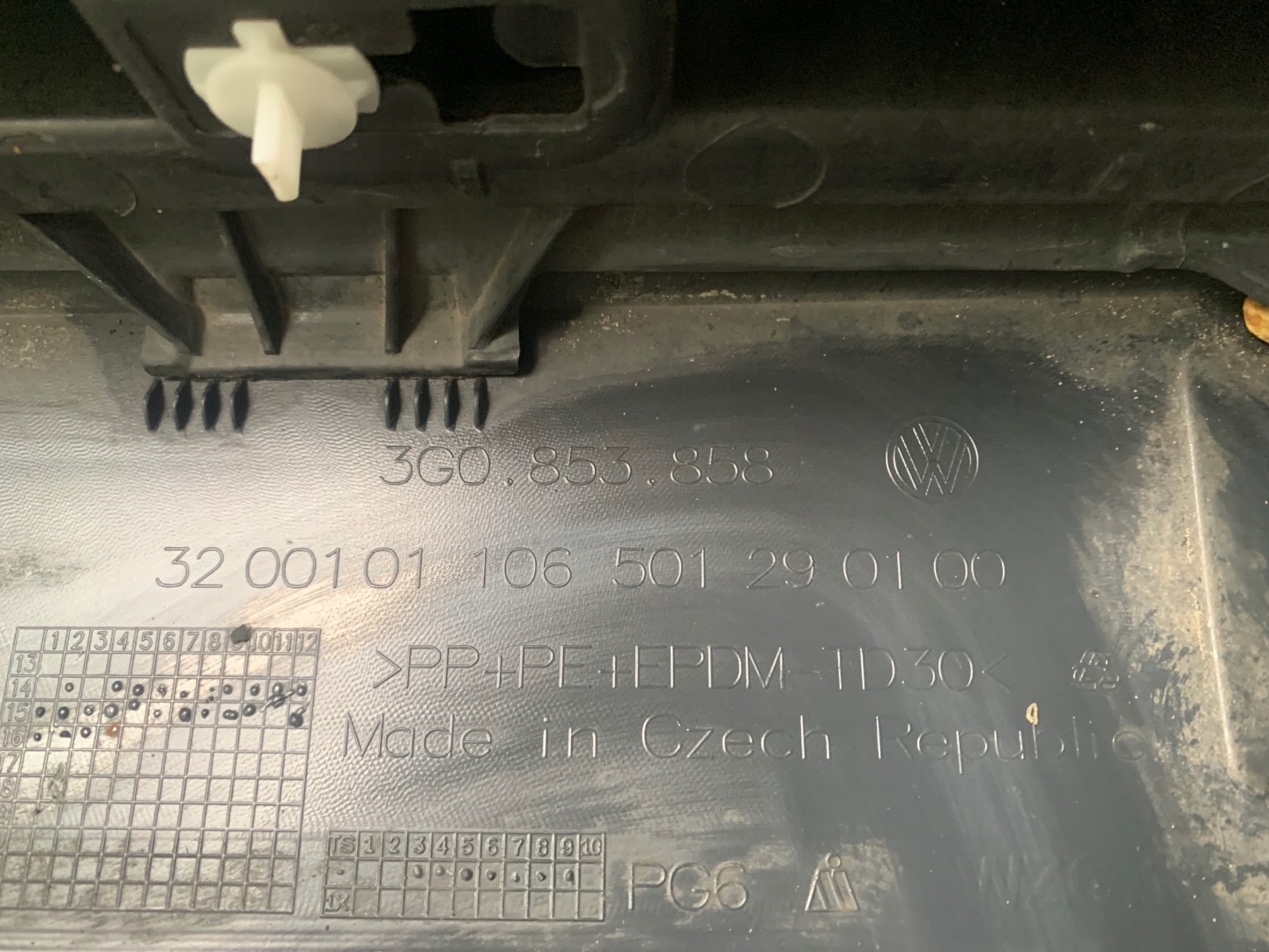 Vw Passat B8 moulding threshold right