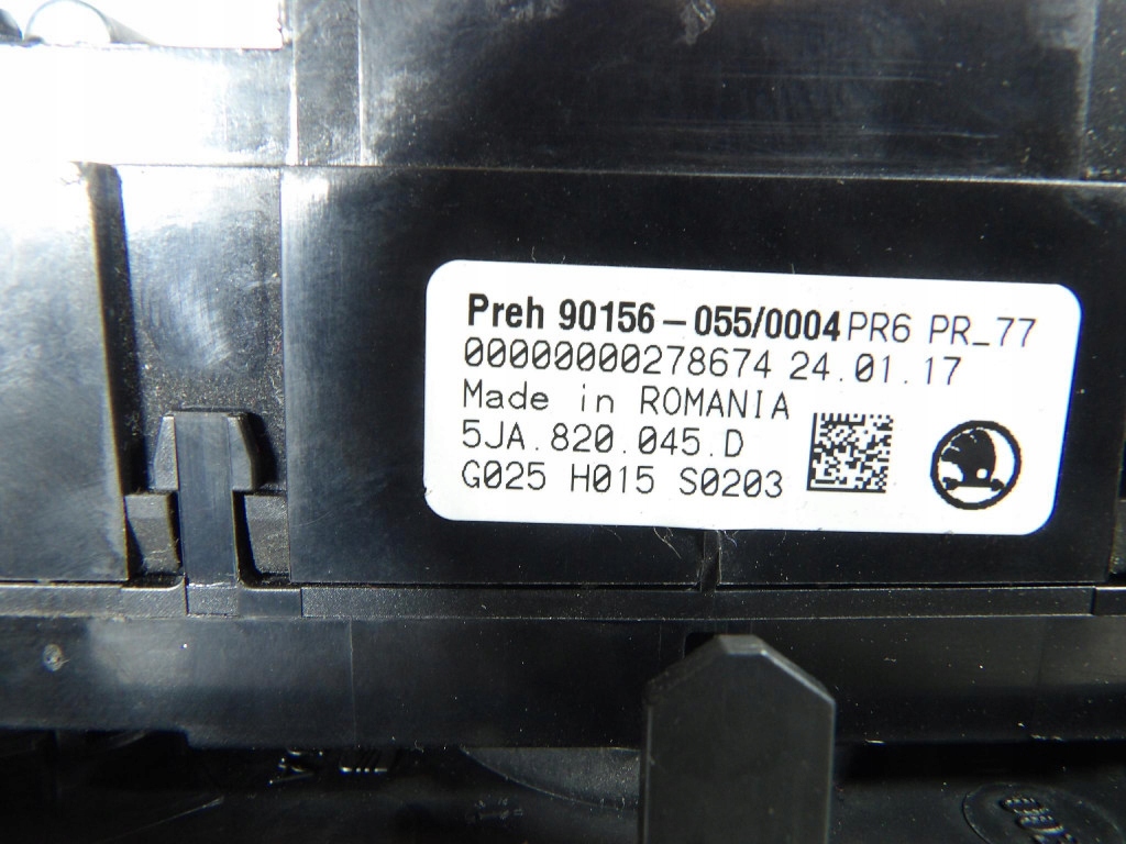 SKODA RAPID PANEL BOCCHETTE 5JA820045D