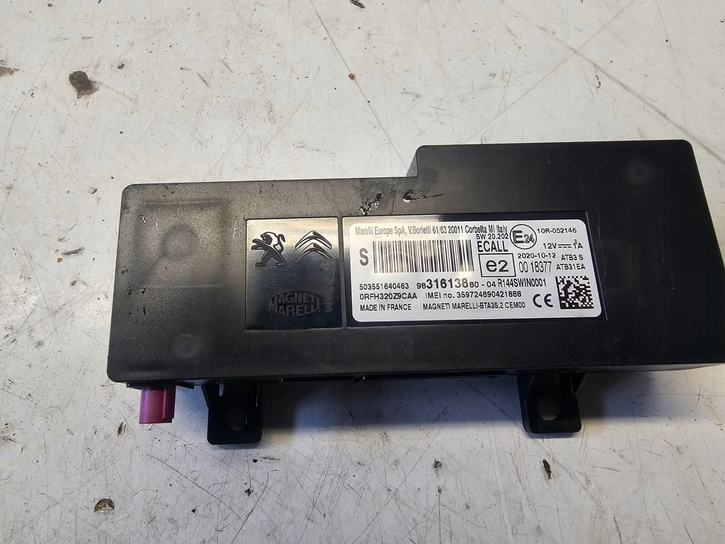 OPEL CROSSLAND X modulo ECALL 9831613880