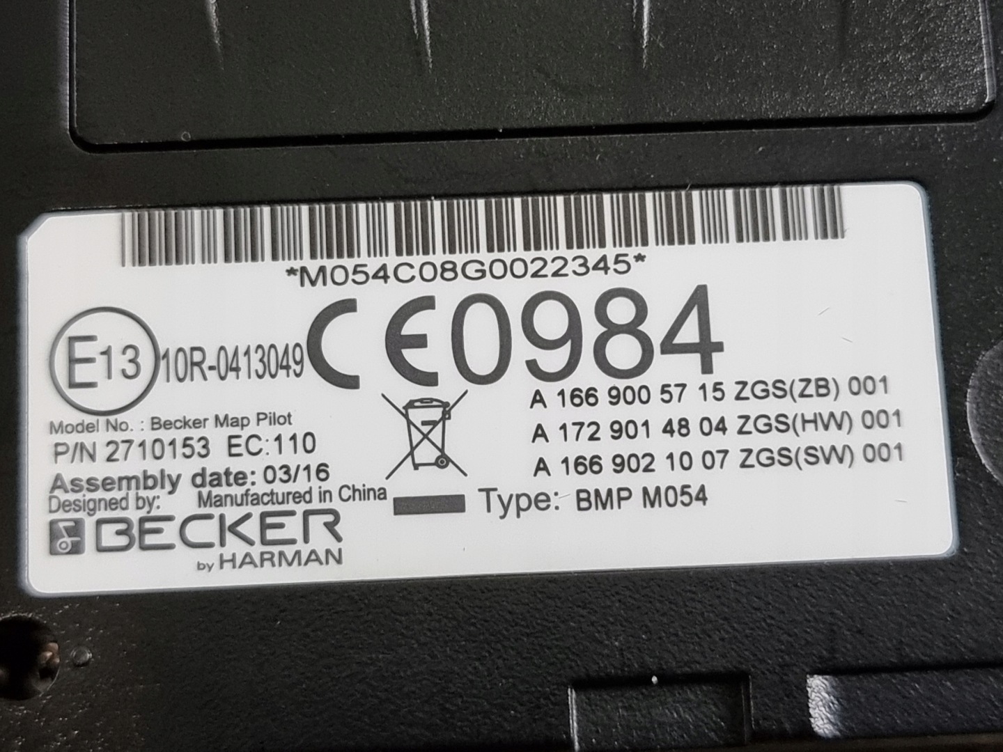 module navigation devices player MAP OE A1728100011 MERCEDES E KLASA W212 13r