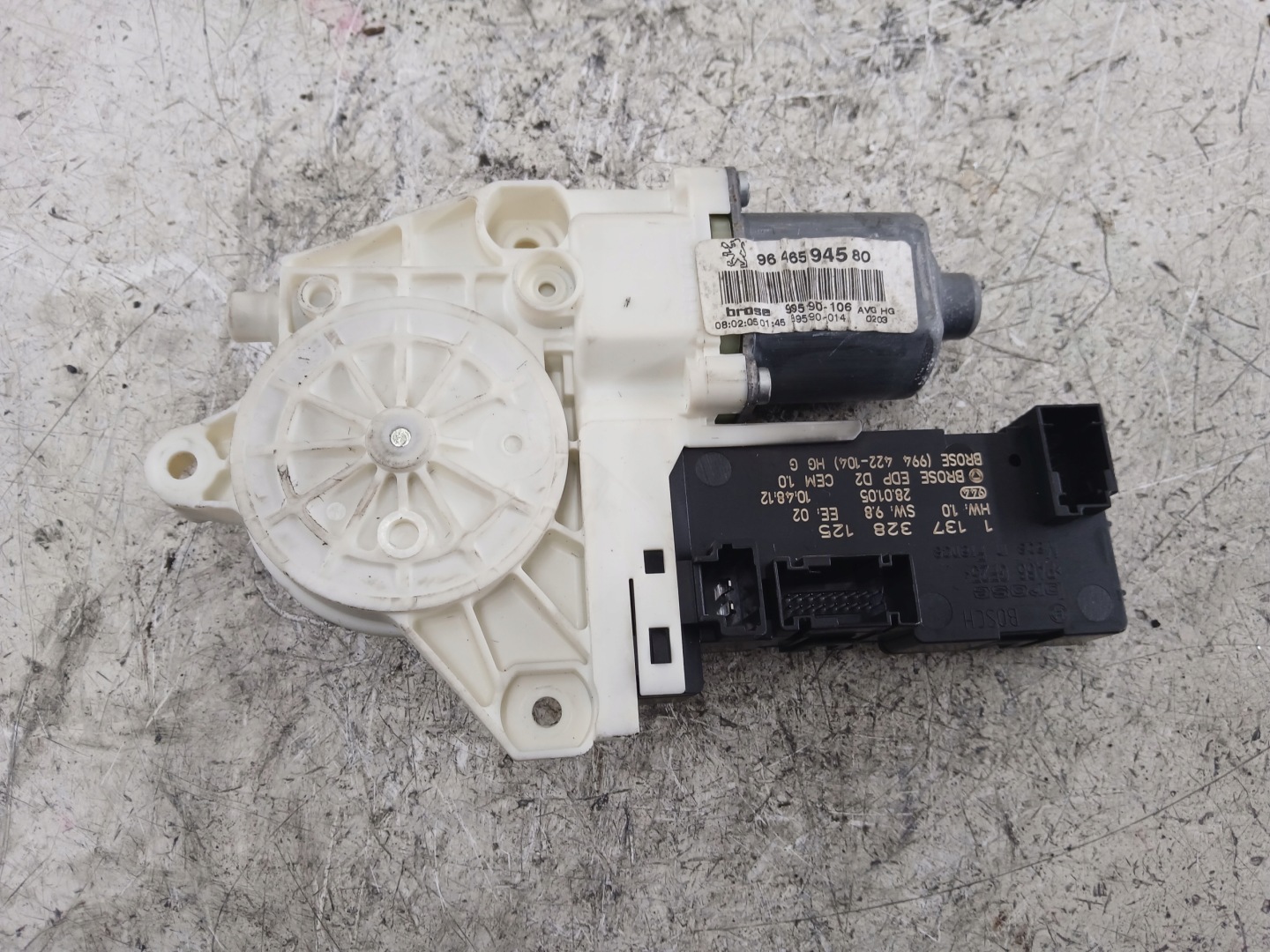 PEUGEOT 407 mini motor windows left front 9646594580