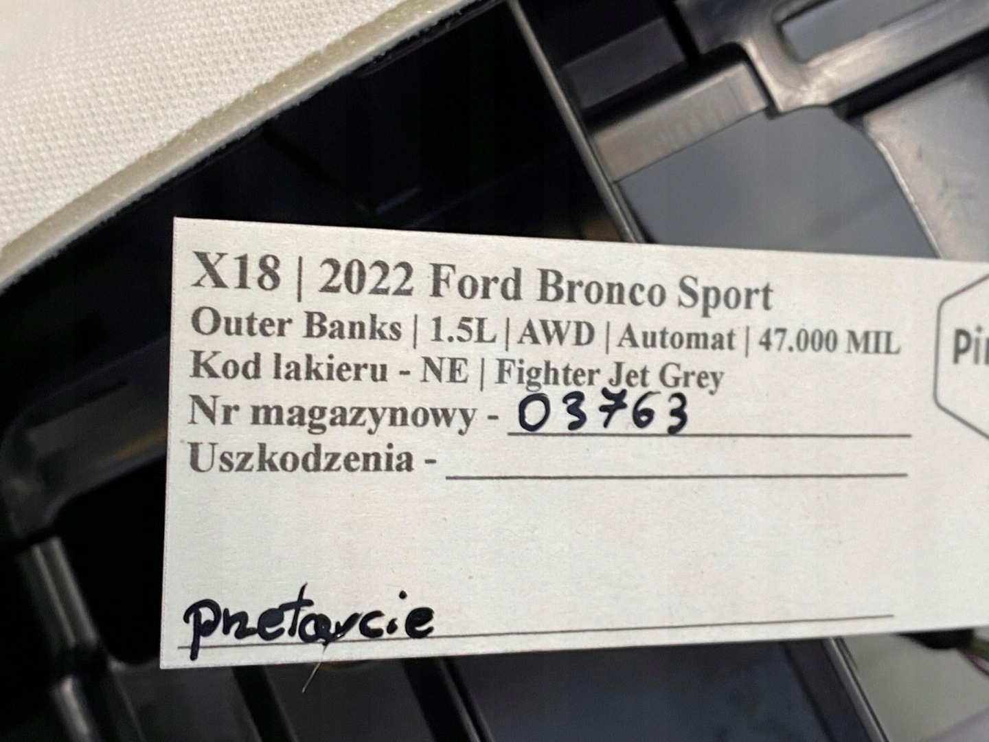 CIELO INTERNO Ford Bronco Sport 2020+ USA