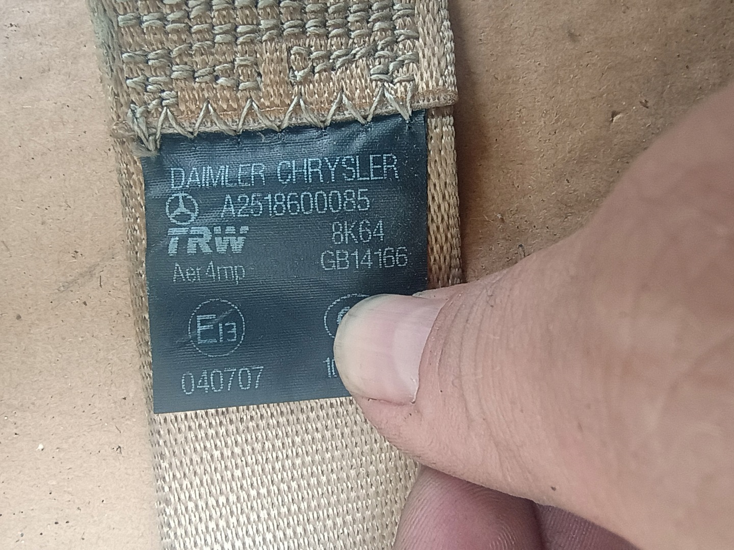 Gurten Sicherheits A2518600085 MERCEDES