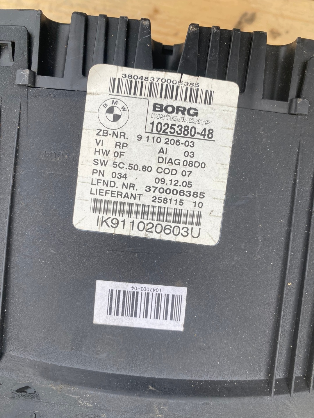dials dials BMW 3 E90 320D 9110206