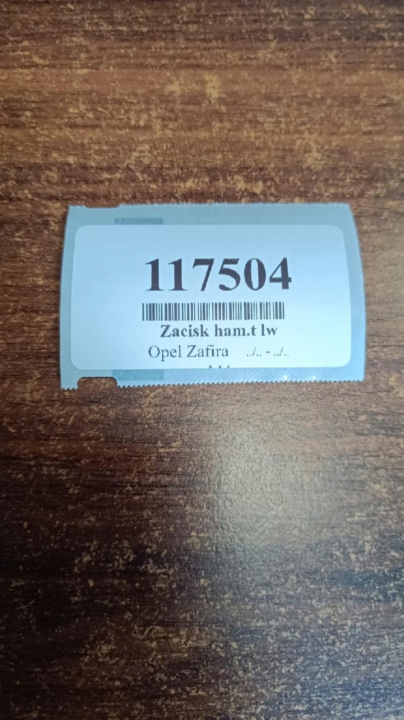 OPEL ZAFIRA 2.0 D caliper left rear part