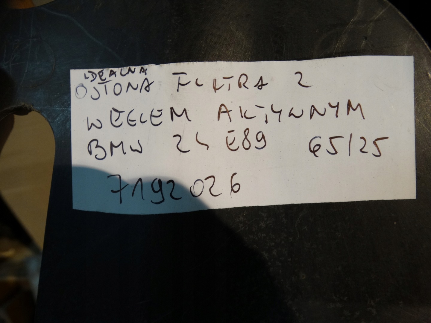 IDEAL Blende Abdeckung filter Z WEGLEM AKTYWNYM BMW Z4 E89 1