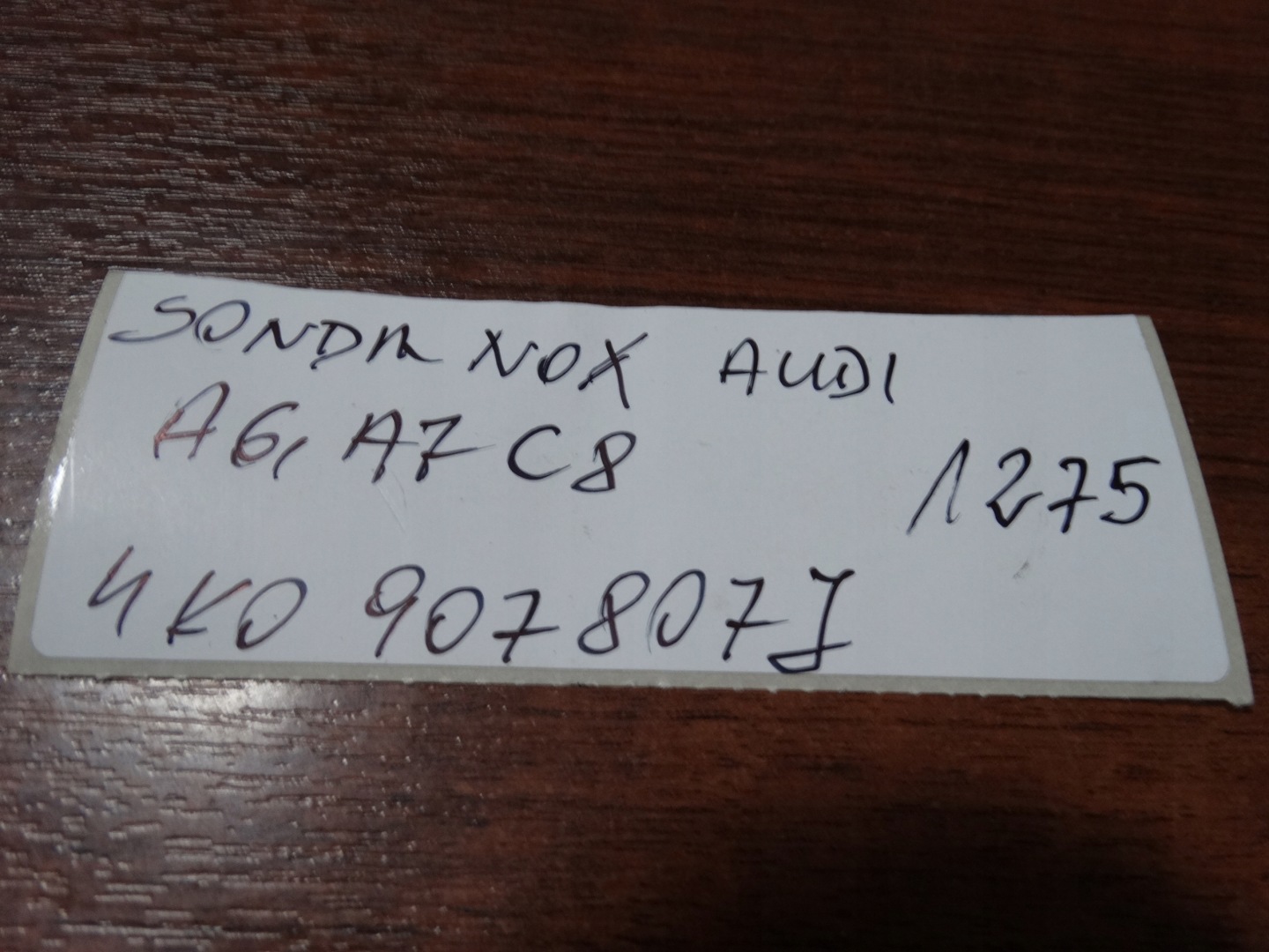 IDEALNA SONDA NOX AUDI A6 A7 C8 4K 1
