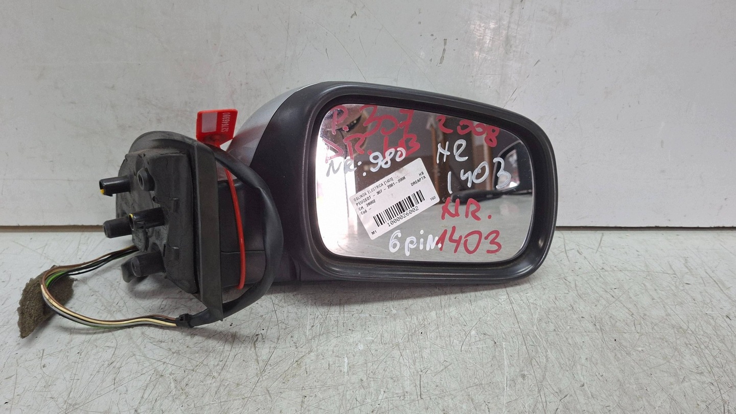 mirror right 6 vertical 96577209XT PEUGEOT 307 2001