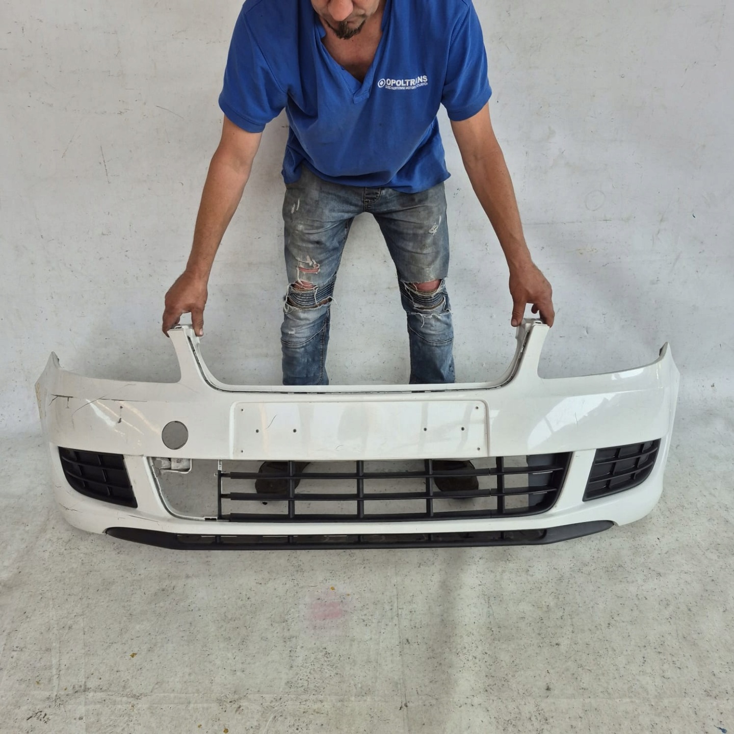 SKODA FABIA II LIFT 10-14 bumper front front 5J0807221D