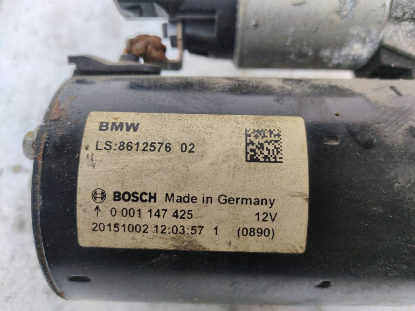 starter BMW 5 F10 2016 861257602