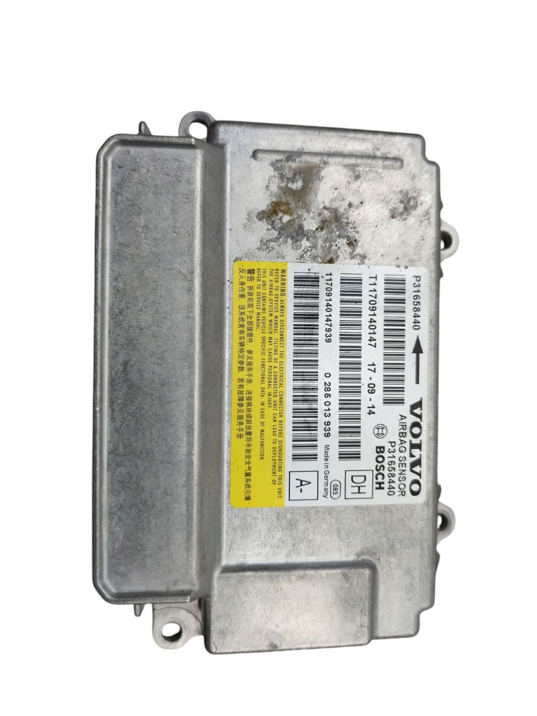 modulo SENSOR airbag VOLVO S60 II V60 e LIFT (2013-2018) 31658440