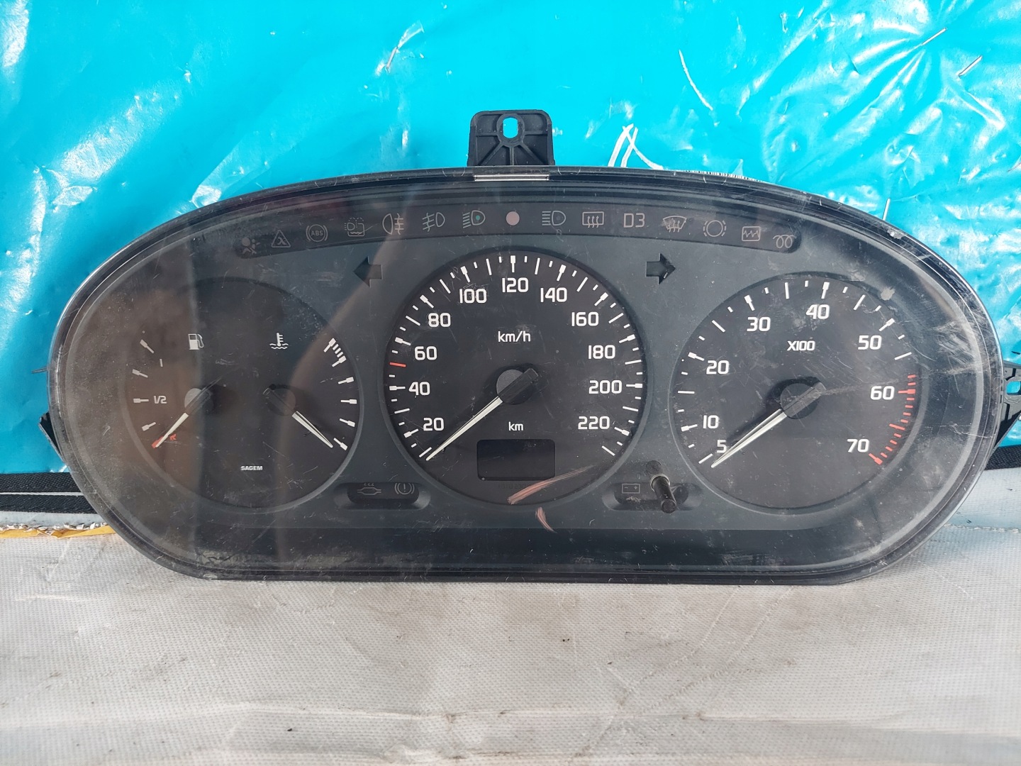 dials clock MEGANE and 1.6 B 7700847782G