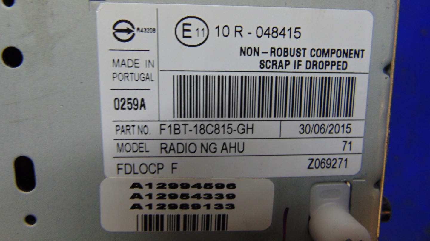 RADIO CD FORD TRANSIT CUSTOM 12-20 ROK
