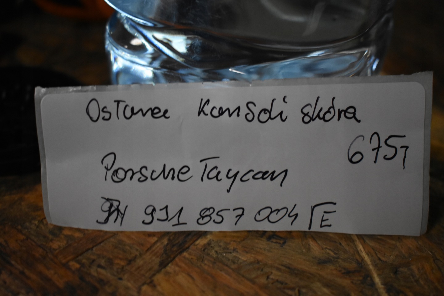 couverture console cuir PORSCHE TAYCAN 1 9