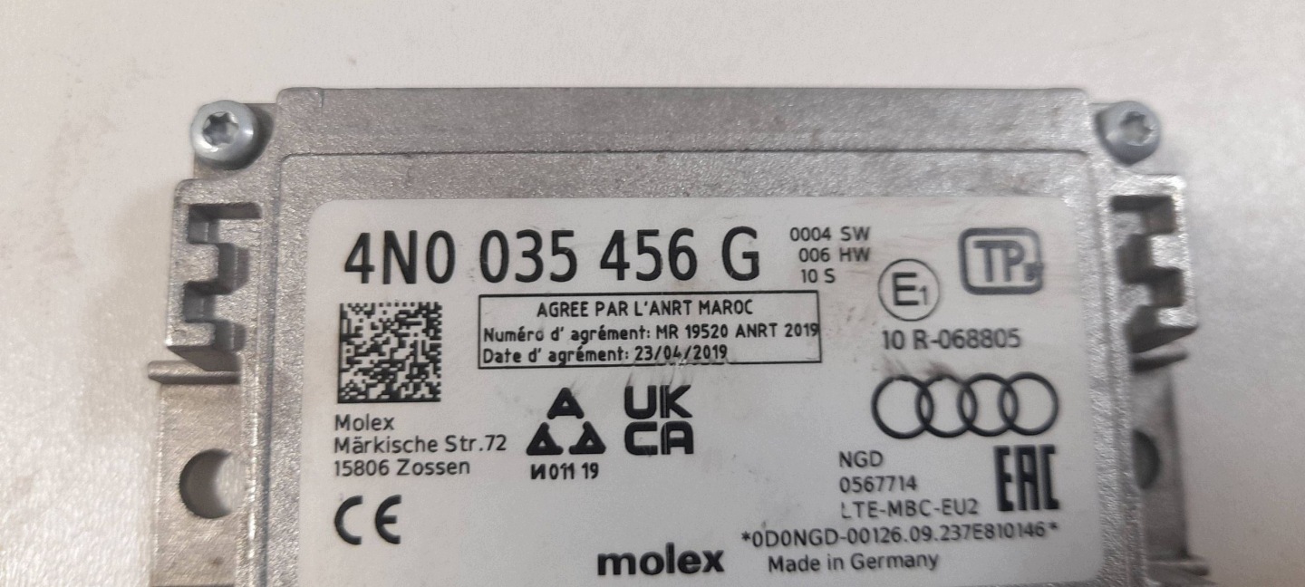 Audi Q5 80A SQ5 FY modulo anteny 4N0035456G (QR23)