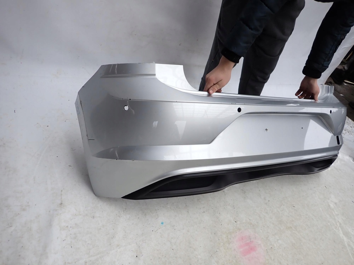VW POLO VI 6 2G 17-21 bumper rear part rear 4XPDC
