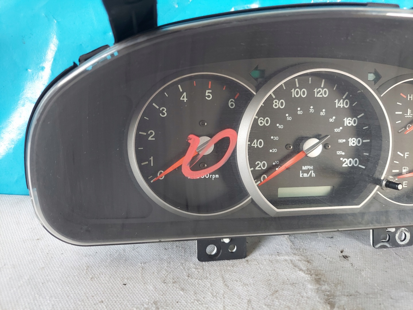 dials clock KIA CARNIVAL II 2.9 CRDI 20020422
