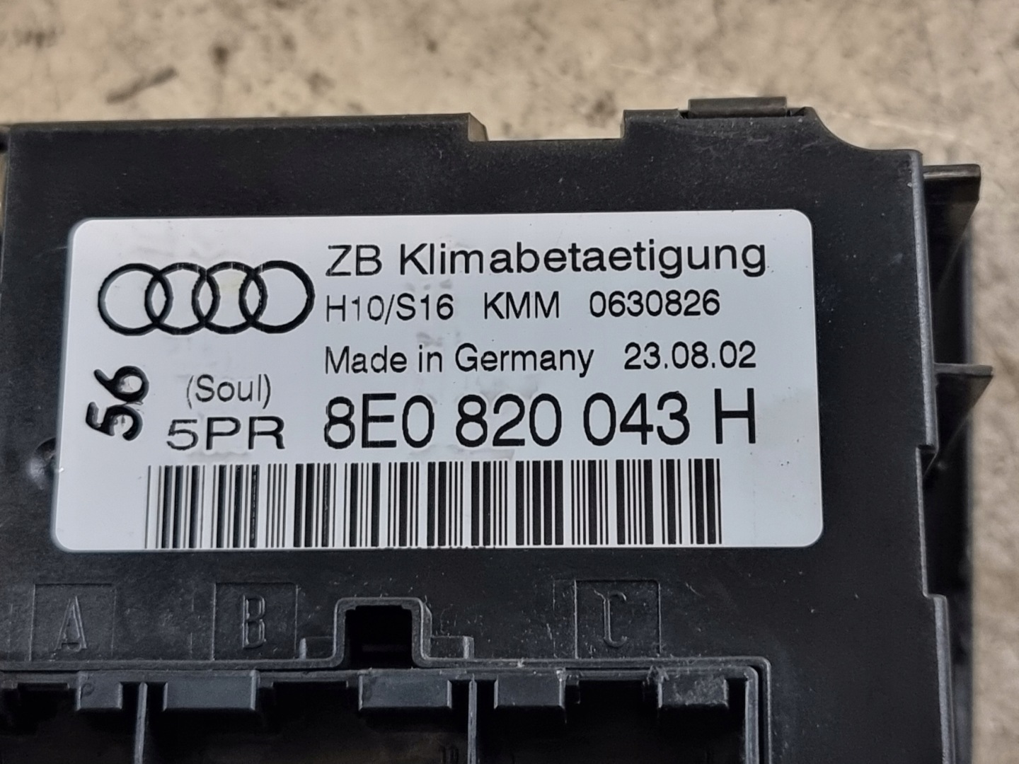 Unite commande clima Bouches buses OE 8E0820043H AUDI A4 B6
