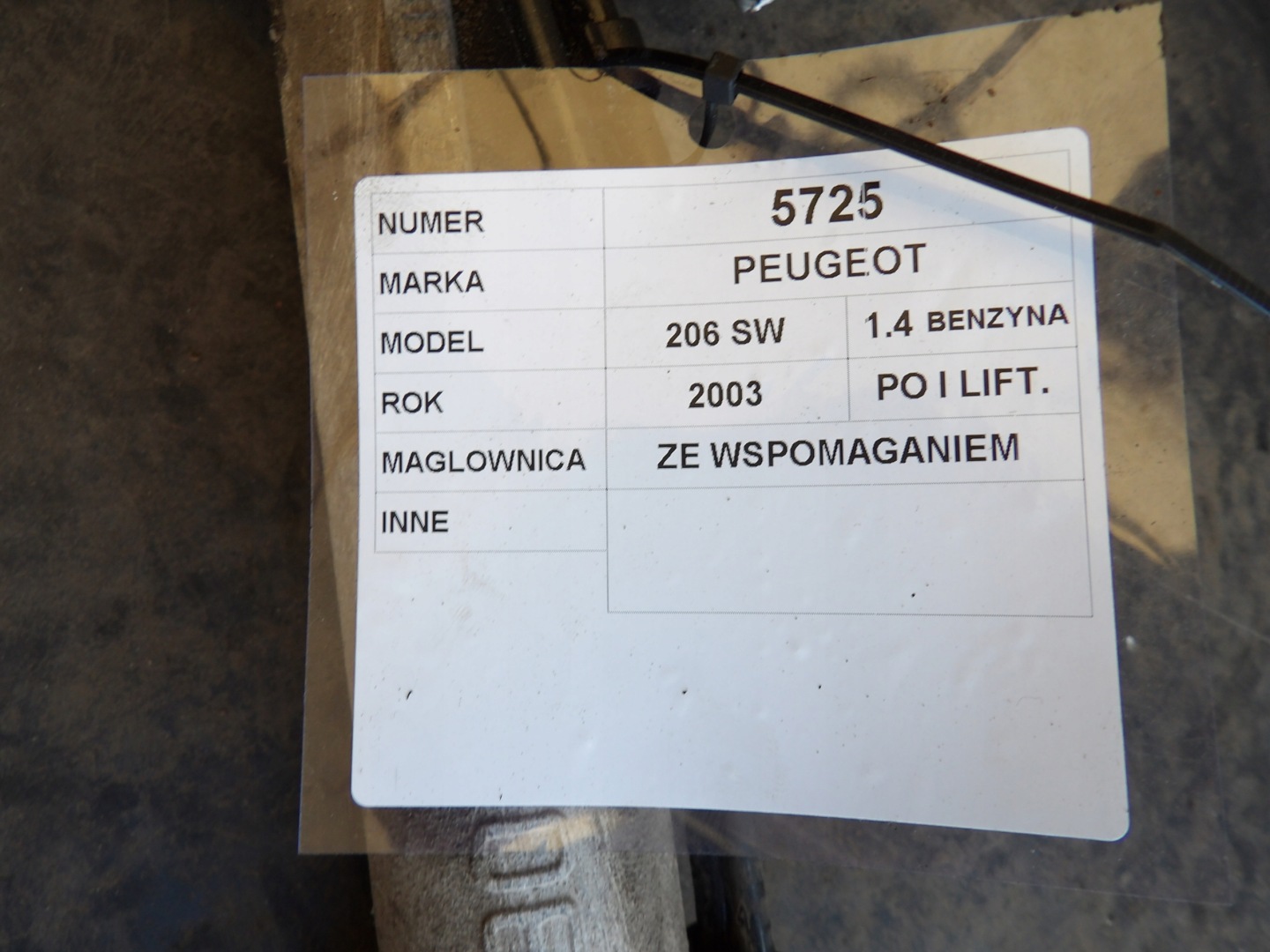 Peugeot 206 SW control control 6220000008