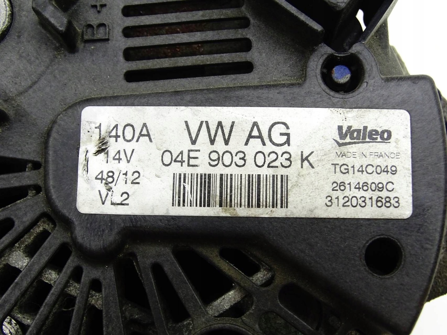ALTERNATOR AUDI A3 8V 1.4 TFSI 04E903023K