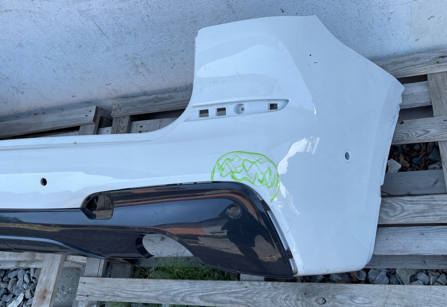 BMW X3 G01 m-packet bumper rear part rear PDC