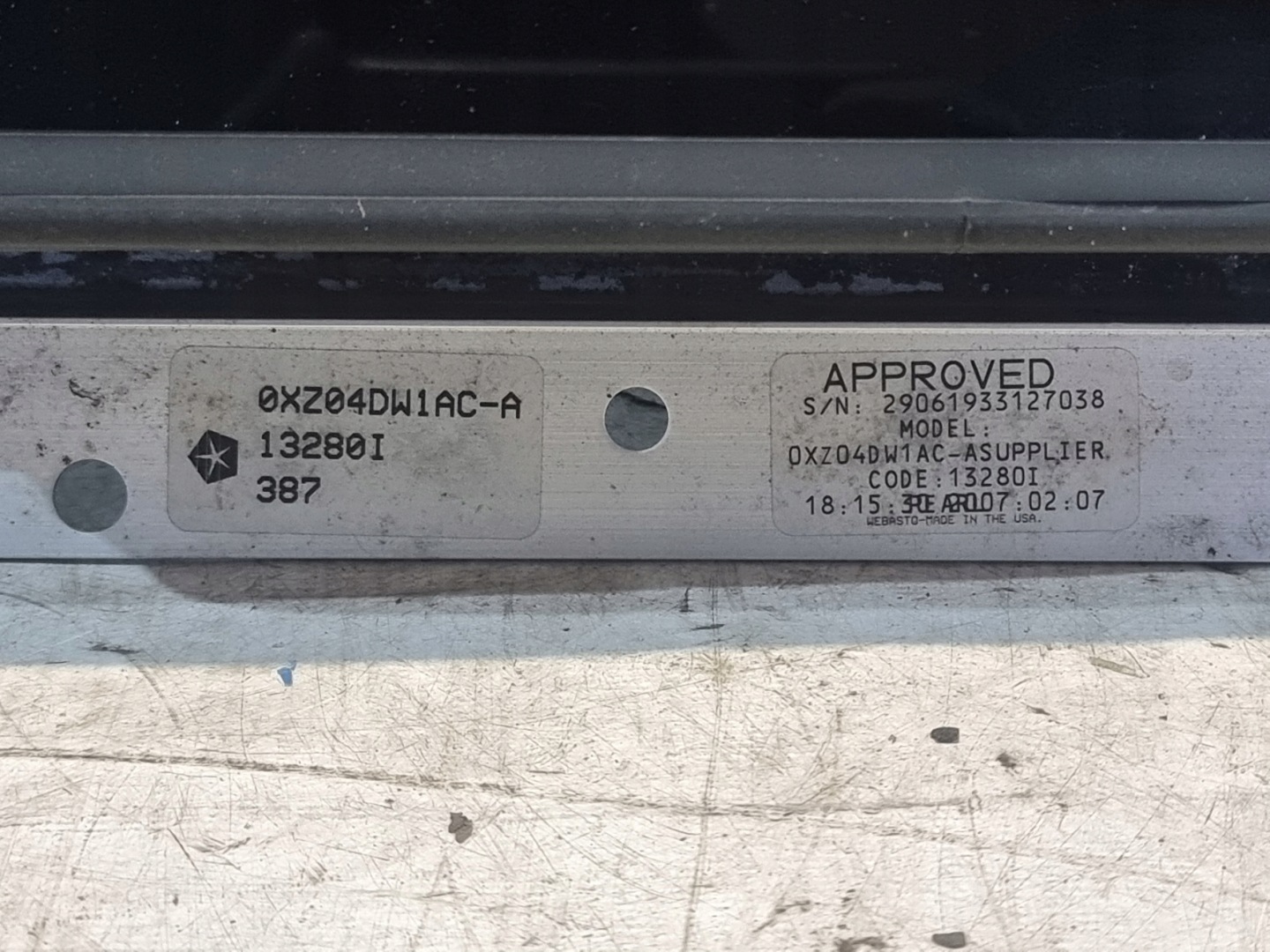 Schiebedach OE 0XZ04DW1AC DODGE CALIBER 07r