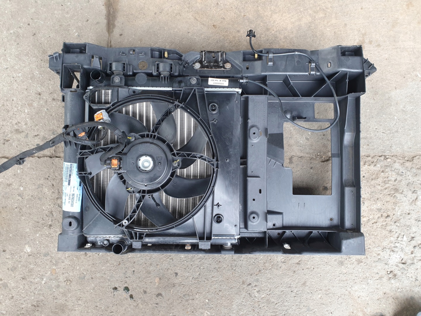 support panel for radiators radiator fan PEUGEOT 208 2013- 1.4 HDI