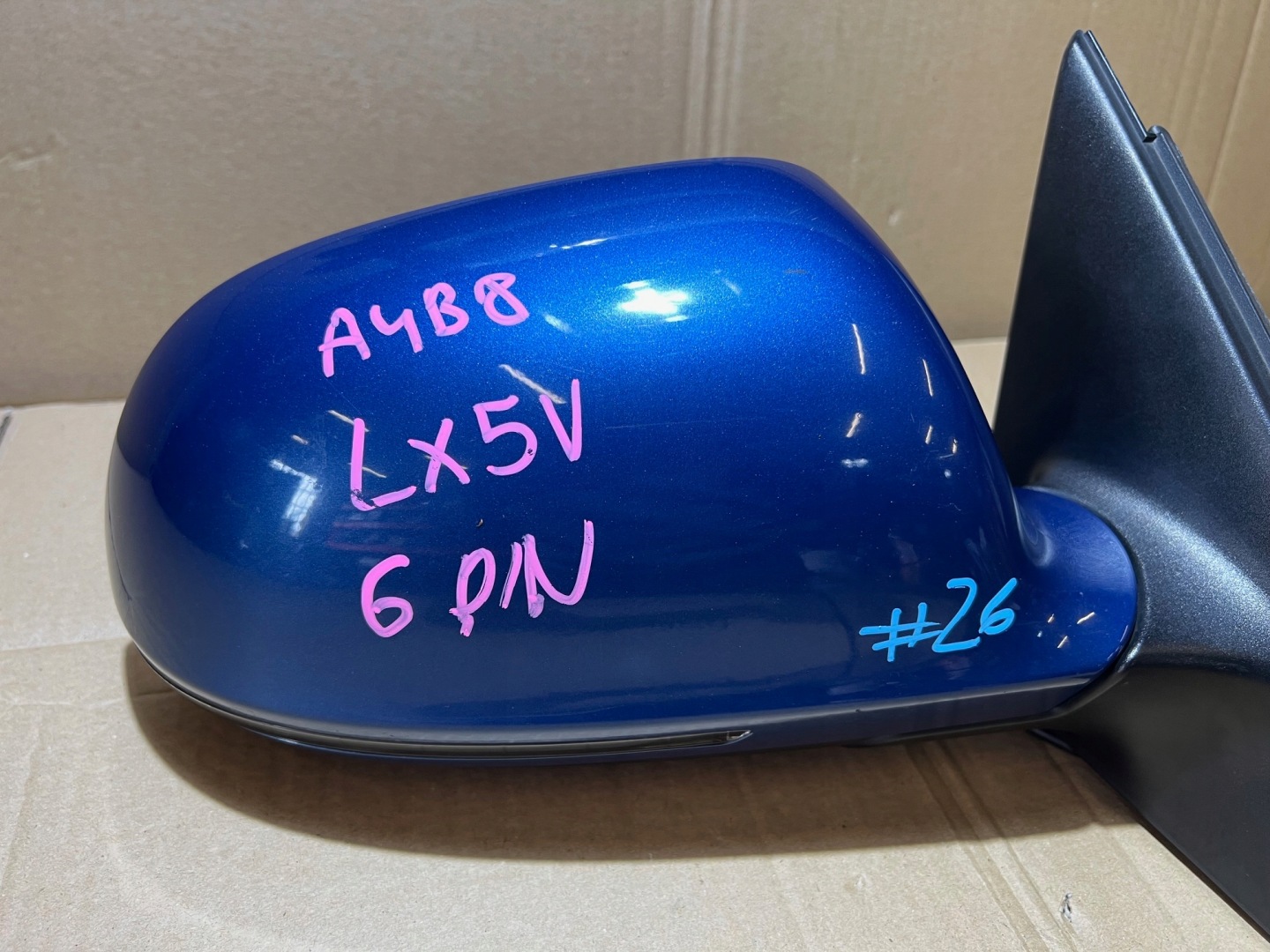 AUDI A4 B8 mirror right 6 PIN LX5V