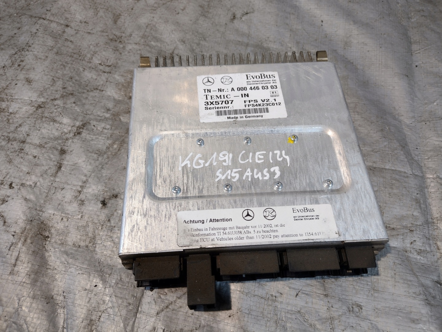 control unit FPS V2,1 Mercedes-Benz A0004460303