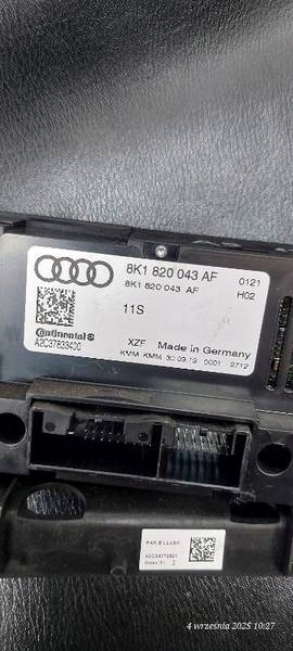 PANEL air conditioning devices 8K1820043AF AUDI A5 13