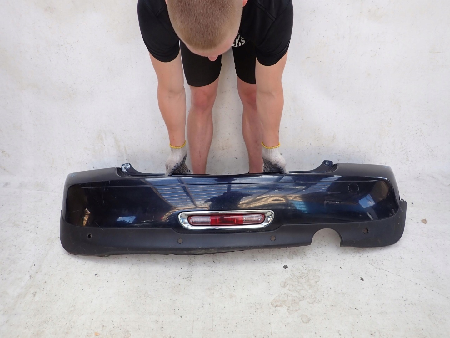 MINI COOPER II R56 LIFT 10- bumper rear part rear PDC