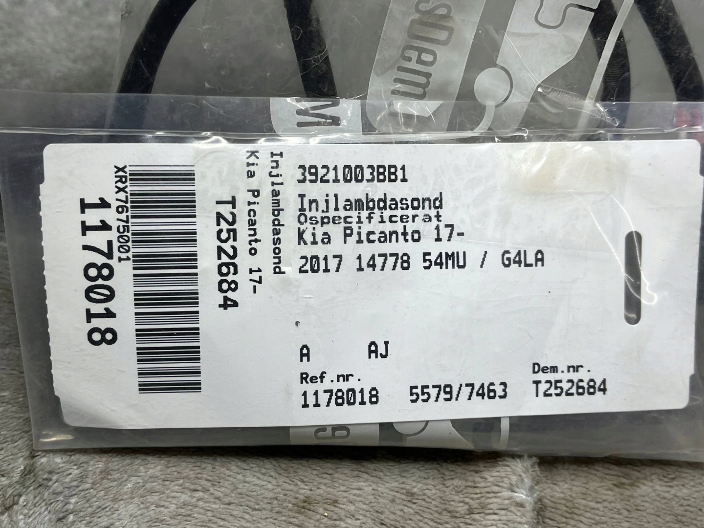 Kia OE sonda lambda (Sensor tlenu) Rio, Stonic 1.2 3921003BB1 !J