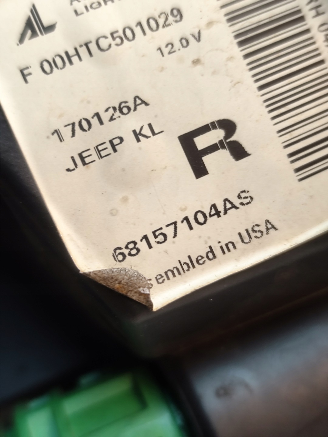 JEEP CHEROKEE KL light LED DRL right DEMONTAZ