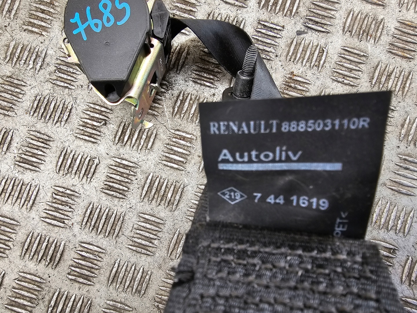 RENAULT CLIO 4 IV sicherheitsgurt mitte heck 888503110R