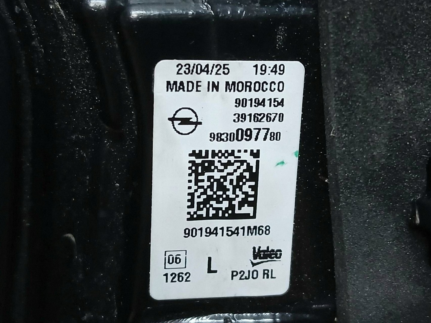 light rear part left OPEL CORSA F 9830097780