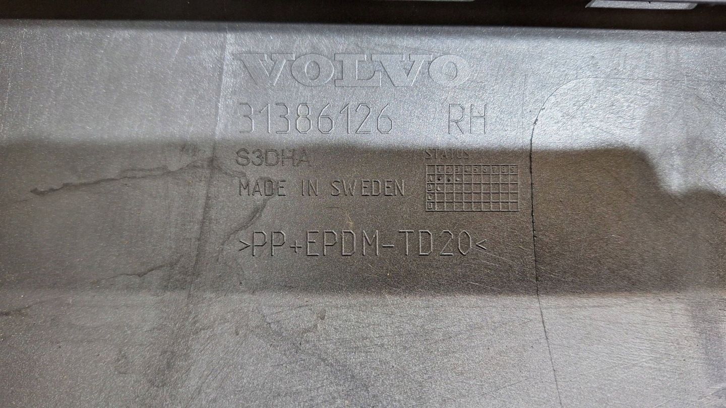 cap threshold moulding threshold right VOLVO V90 S90 16- 31386126