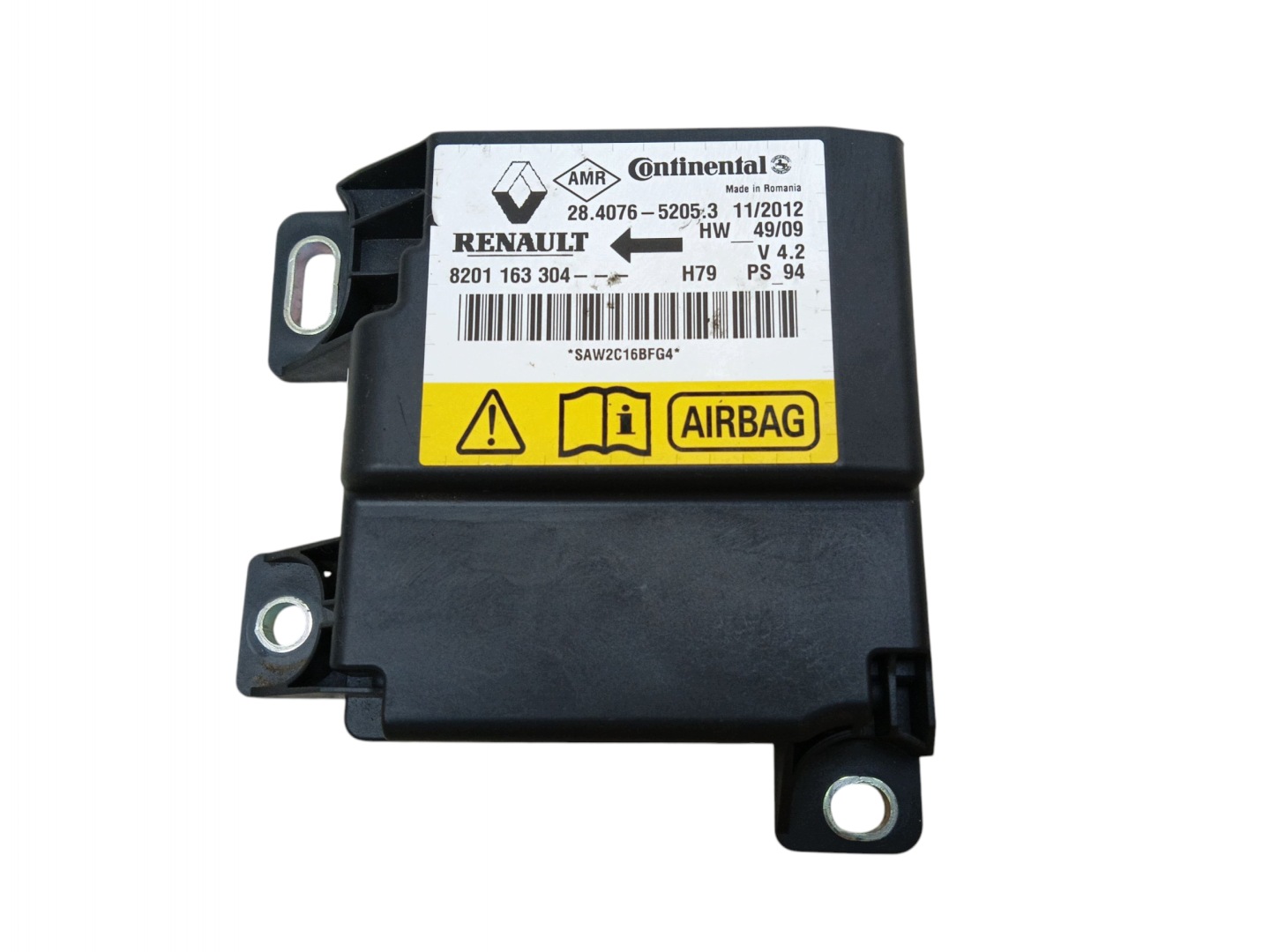 modulo SENSOR airbag DACIA DUSTER e (2010-2013) 8201163304