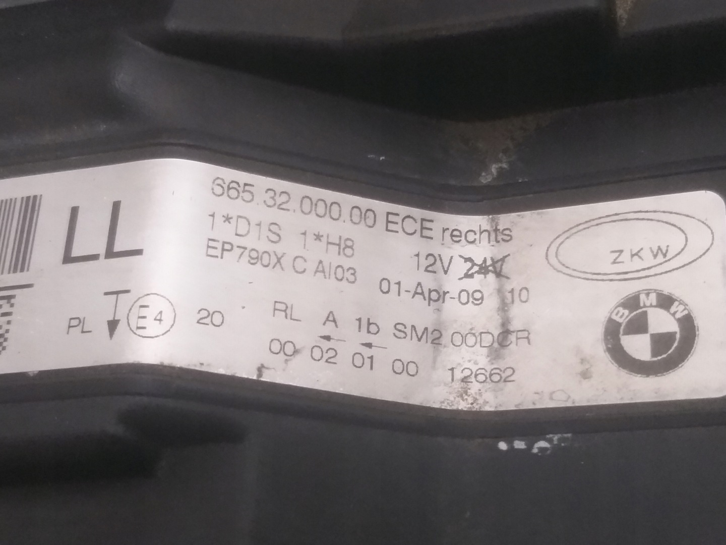 light front right BMW III 3 E90 E91 LIFT XENON 72025849