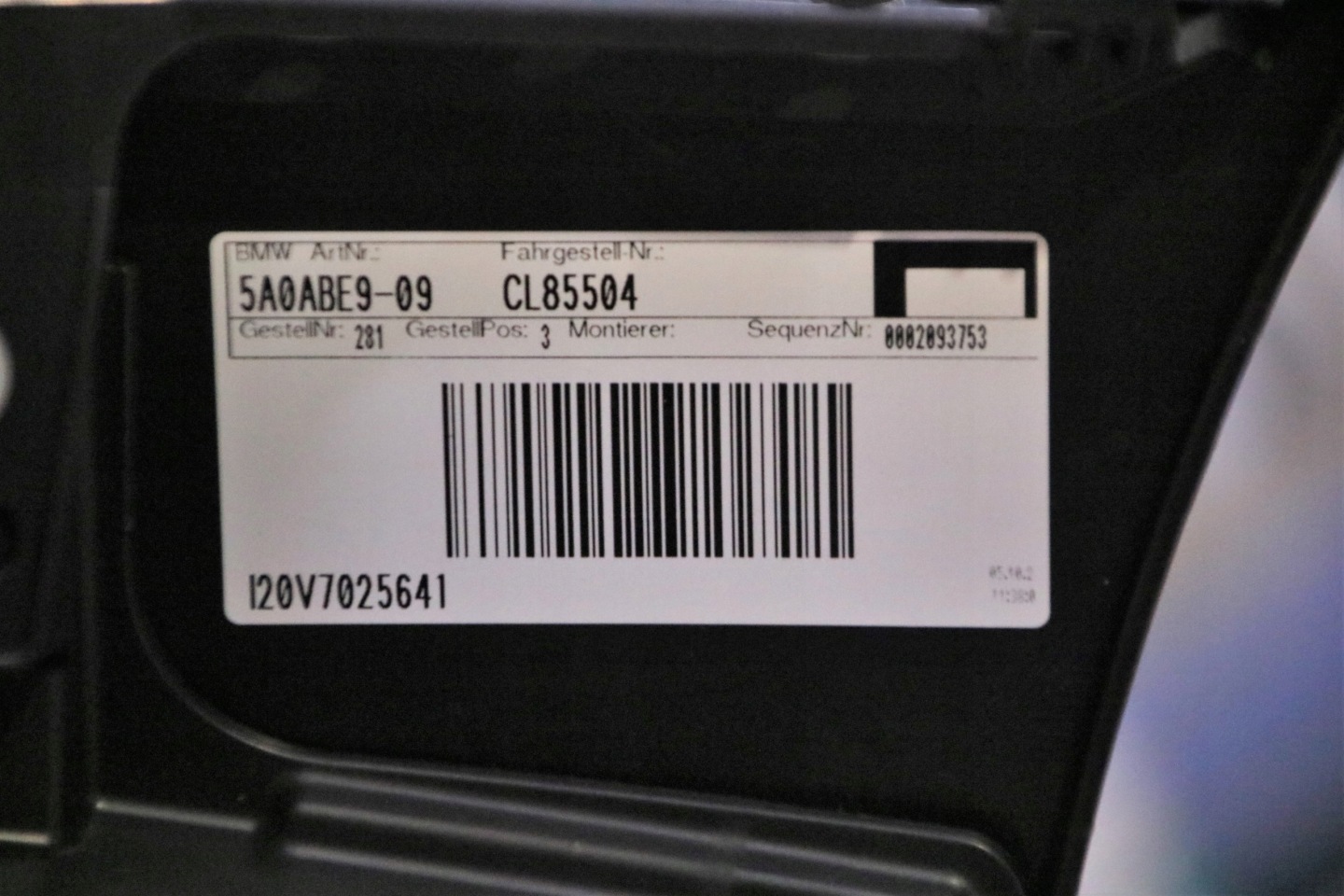 BMW iX I20 m-packet bumper front front USA A90