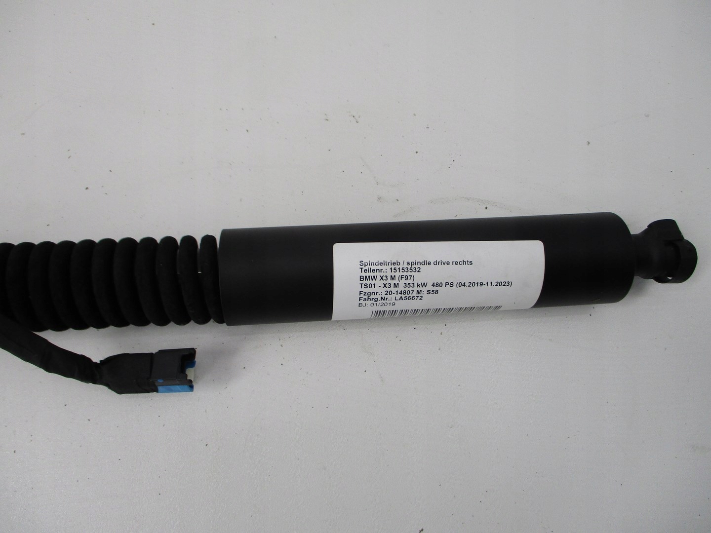 damper telescope bonnet BMW X3 M F97 right 7397322