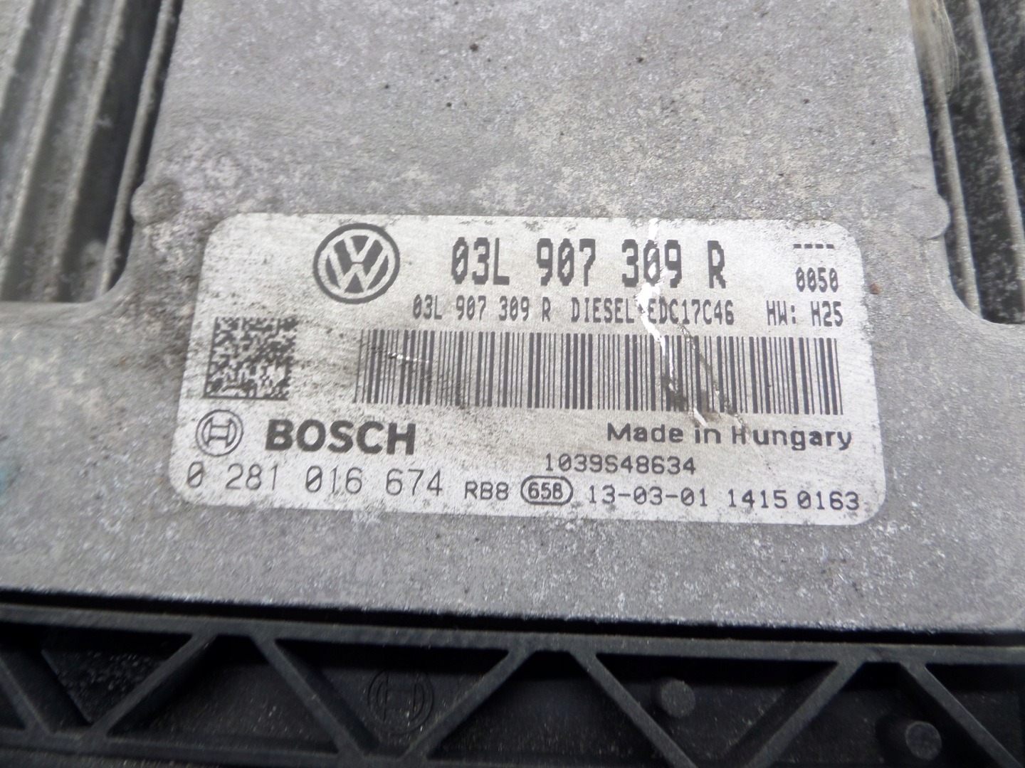 VW GOLF 6 VI 08-13r 2.0 TDI CFF computer Motore 03L907309R