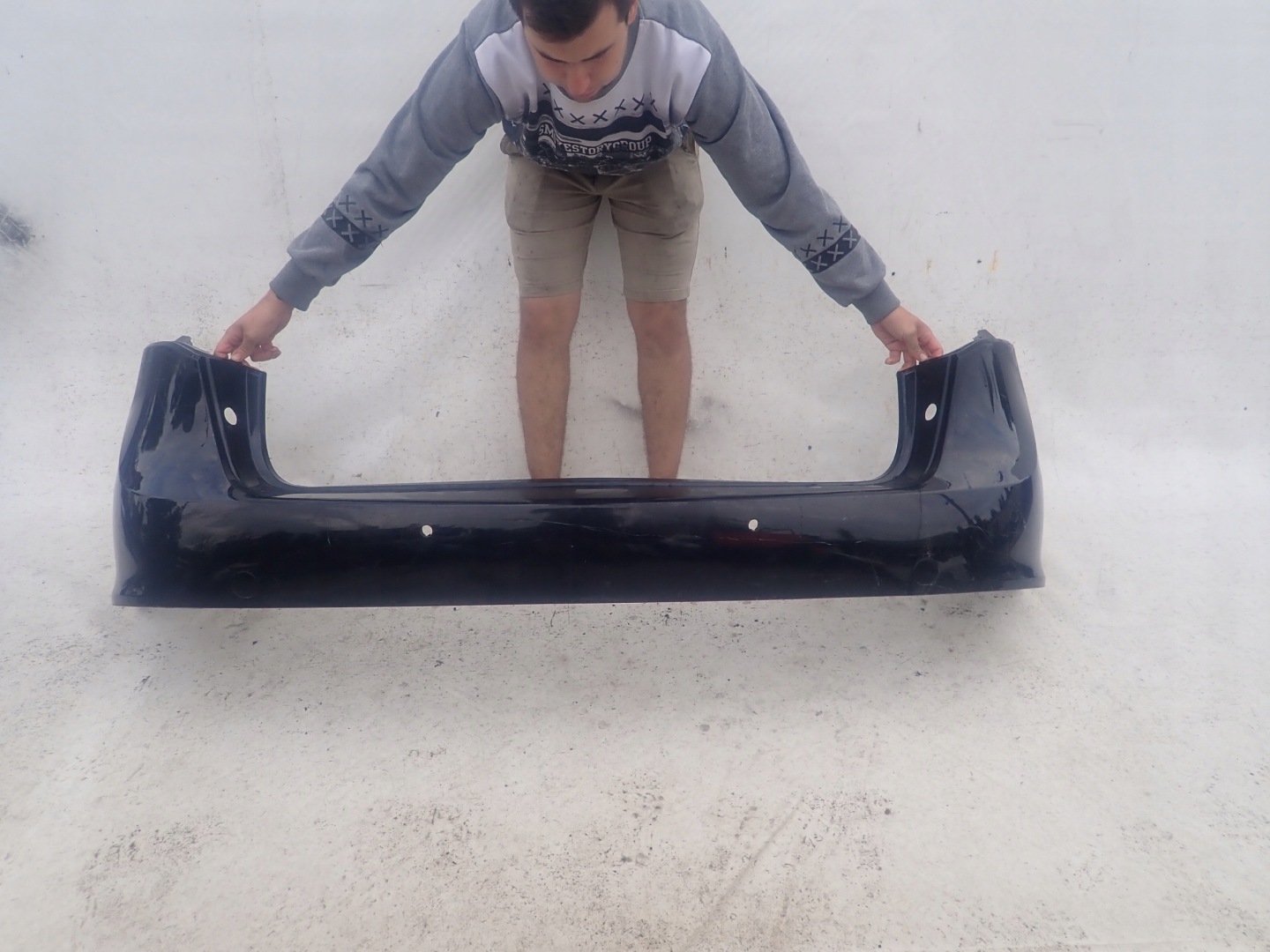 PORSCHE CAYENNE II 2 10-14 bumper rear part rear PDC