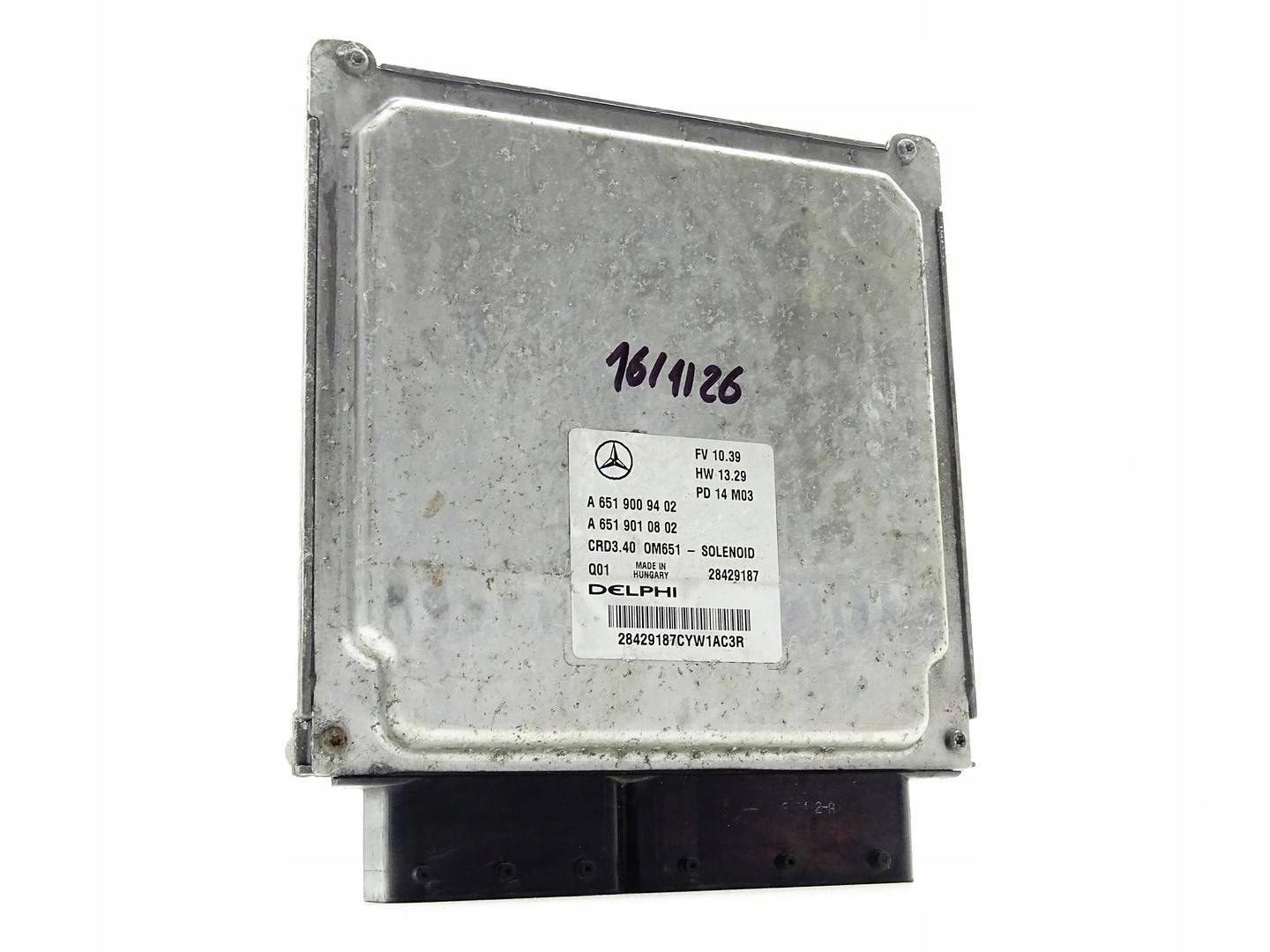 computer control unit of the engine ECU MERCEDES W176 W246 W117 1.8 CDI A6519007600