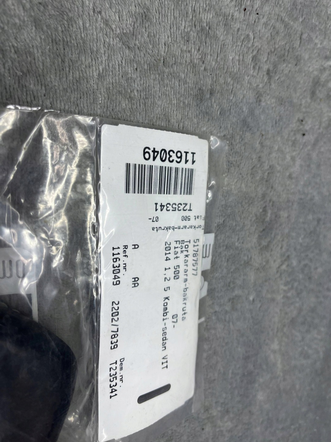 FIAT 500 wischerarm heck 51787577 !J